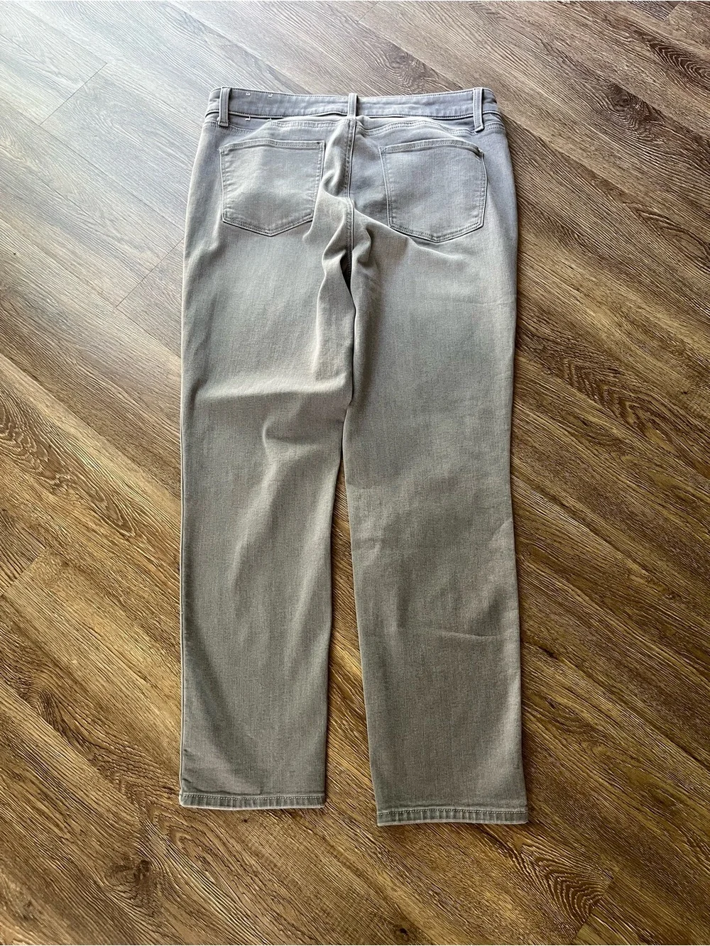 Talbots women size 10 Light Gray Slim-Straight Jeans